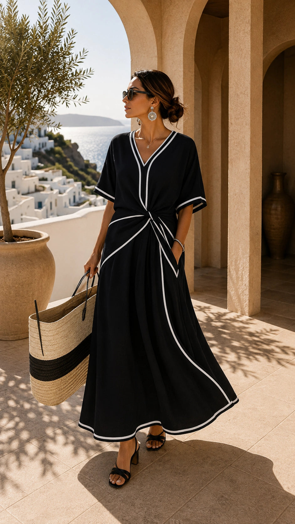 Solène Riviera Linen Dress