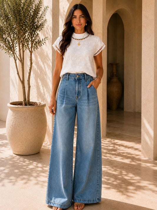 Élodie Lace High-Neck Top