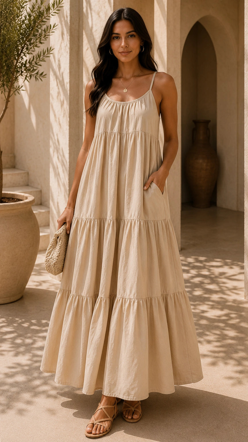 Maëlle Tiered Maxi Dress