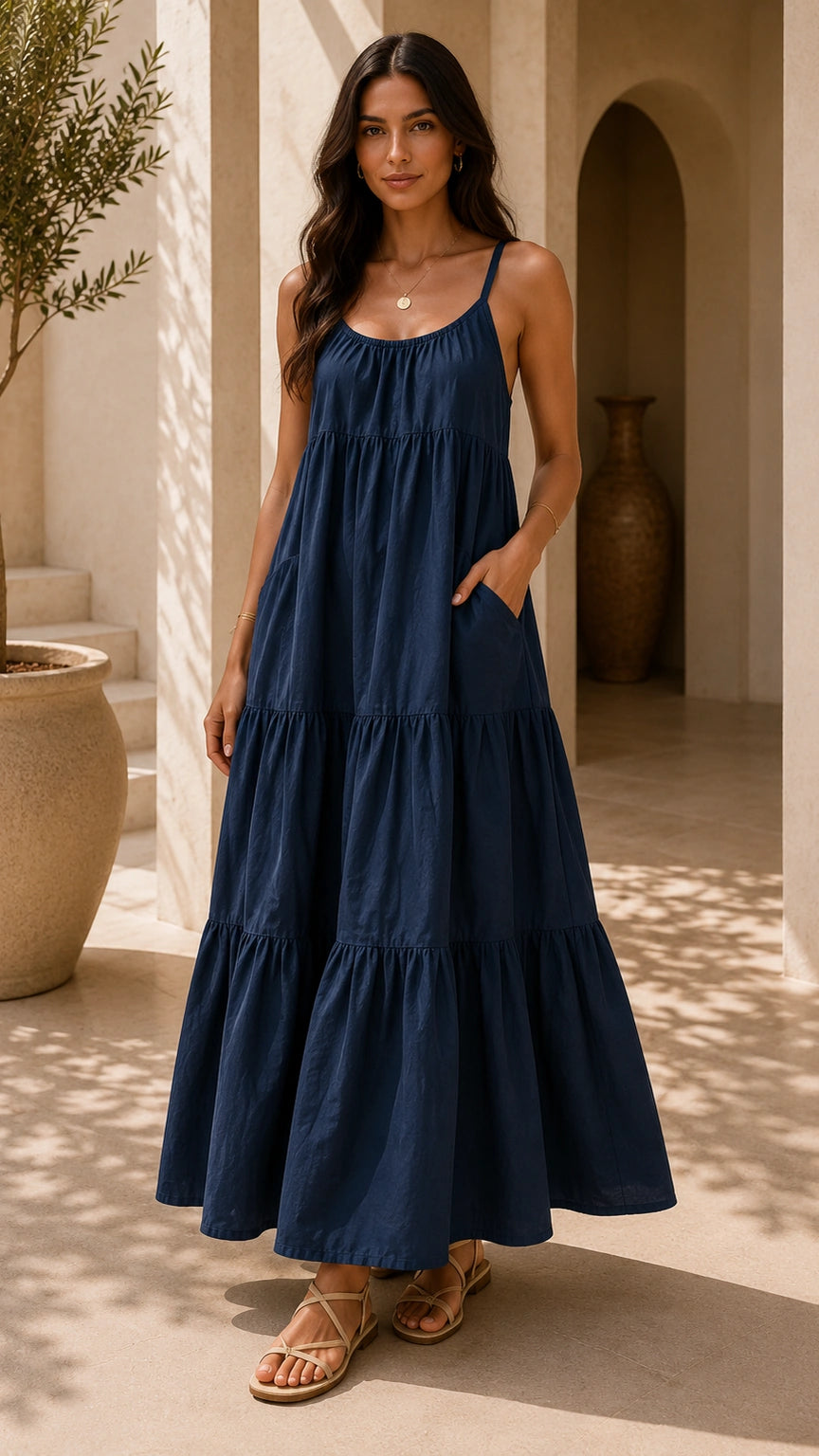 Maëlle Tiered Maxi Dress