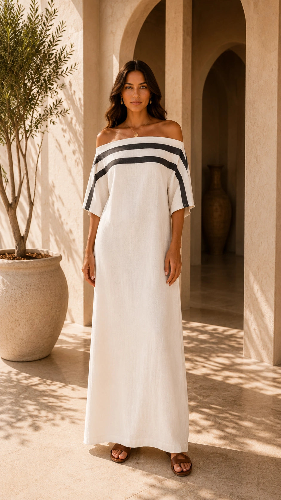 Sienna Linen Maxi Dress