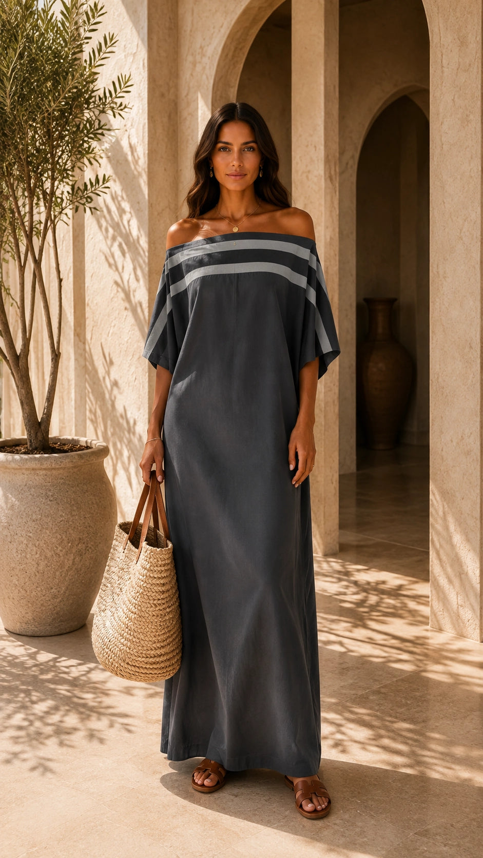 Sienna Linen Maxi Dress