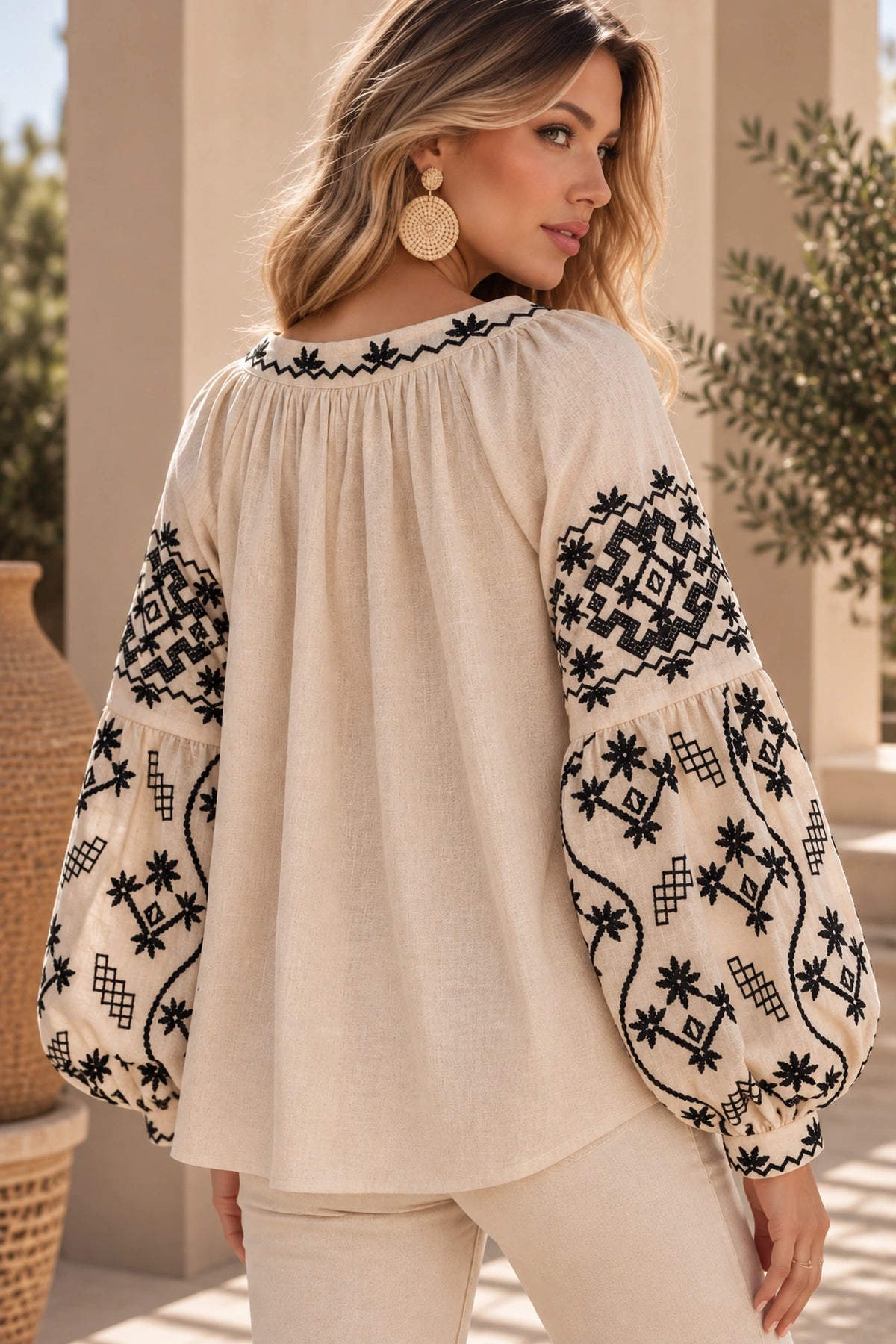 Alma Embroidered Blouse