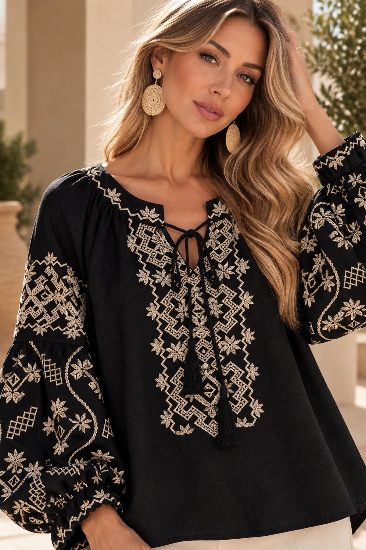 Alma Embroidered Blouse