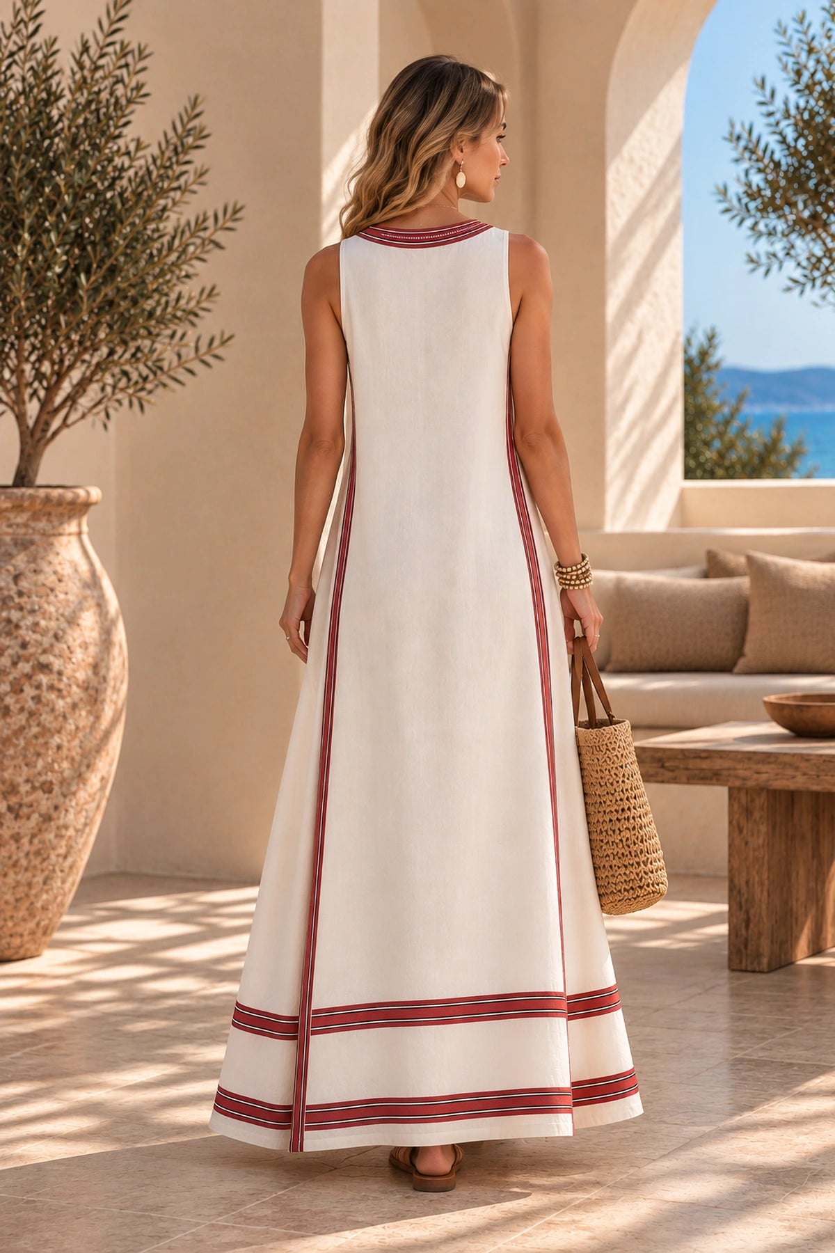 Capri Contrast Maxi Dress