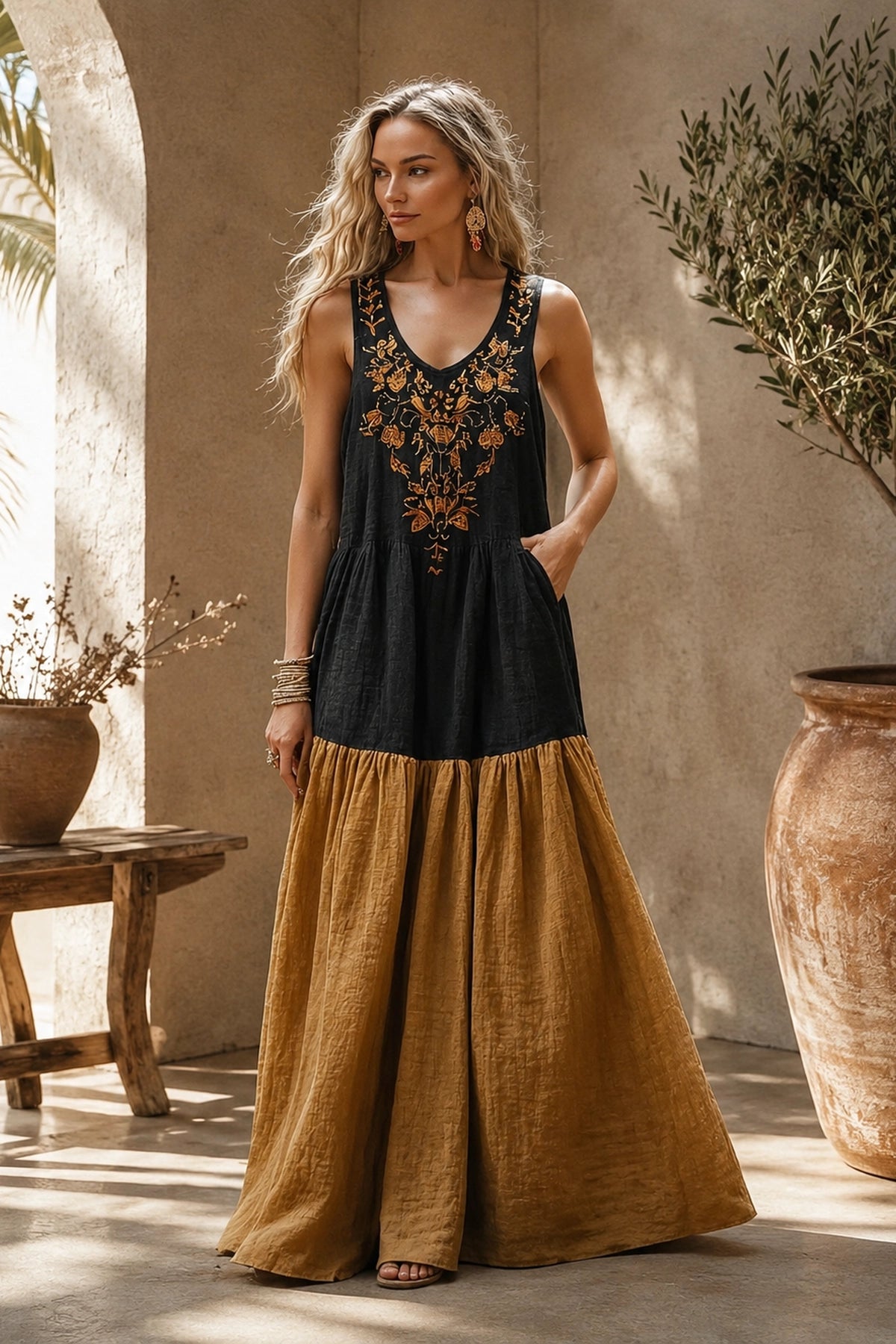 Sahara Ornate Maxi Dress